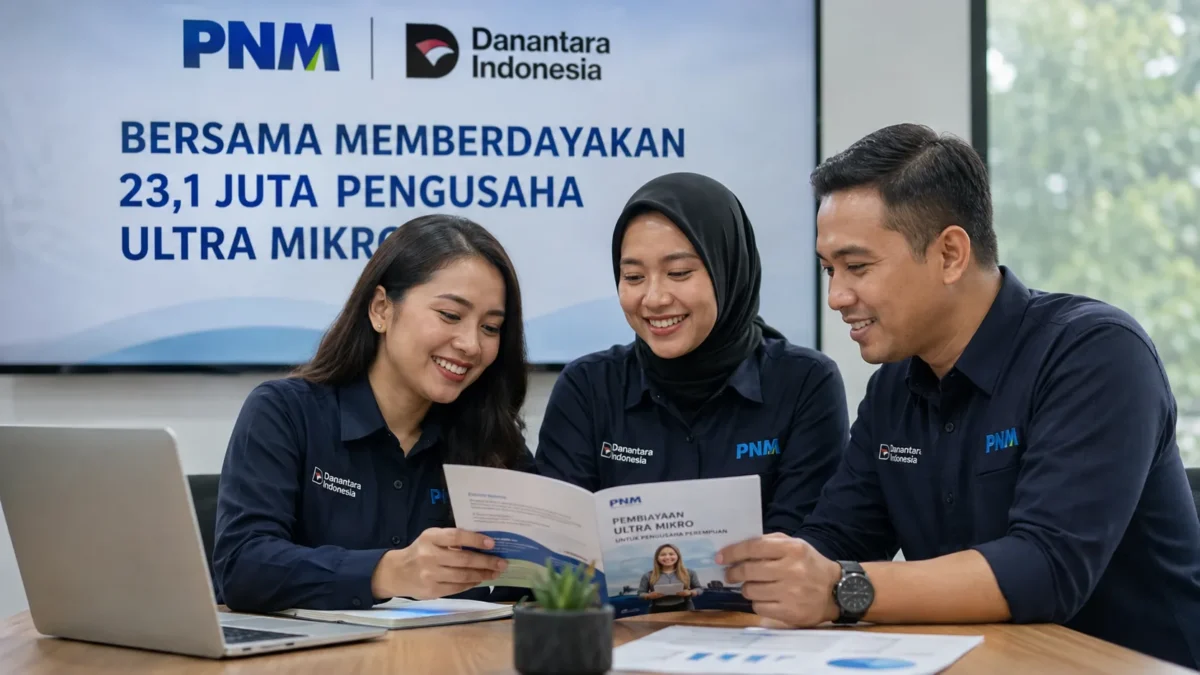 PNM dan Danantara Bidik Kesejahteraan 23,1 Juta Pengusaha Ultra Mikro 
(Foto: PNM/liputan6/AI)