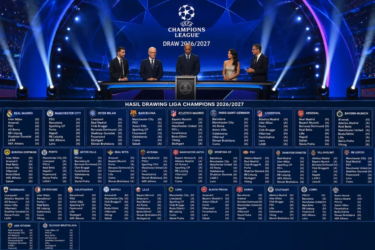 Liga Champions 2026/2027: Real Madrid, Inter hingga Arsenal Saling Bentrok
(Foto: medcom/AI)