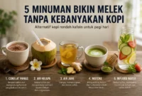 Ngantuk tapi Takut Kebanyakan Kopi? Coba 5 Minuman Ini(Foto: iStock
/detik/AI)