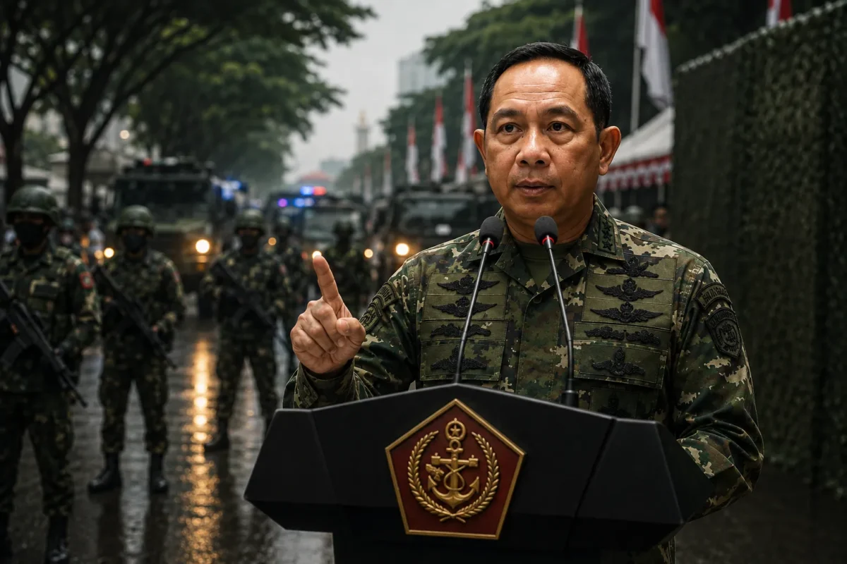 Jelang 17 Agustus, TNI Perkuat Patroli, Panglima Minta Warga Tak Percaya Hoaks(Foto: merahputih/AI)