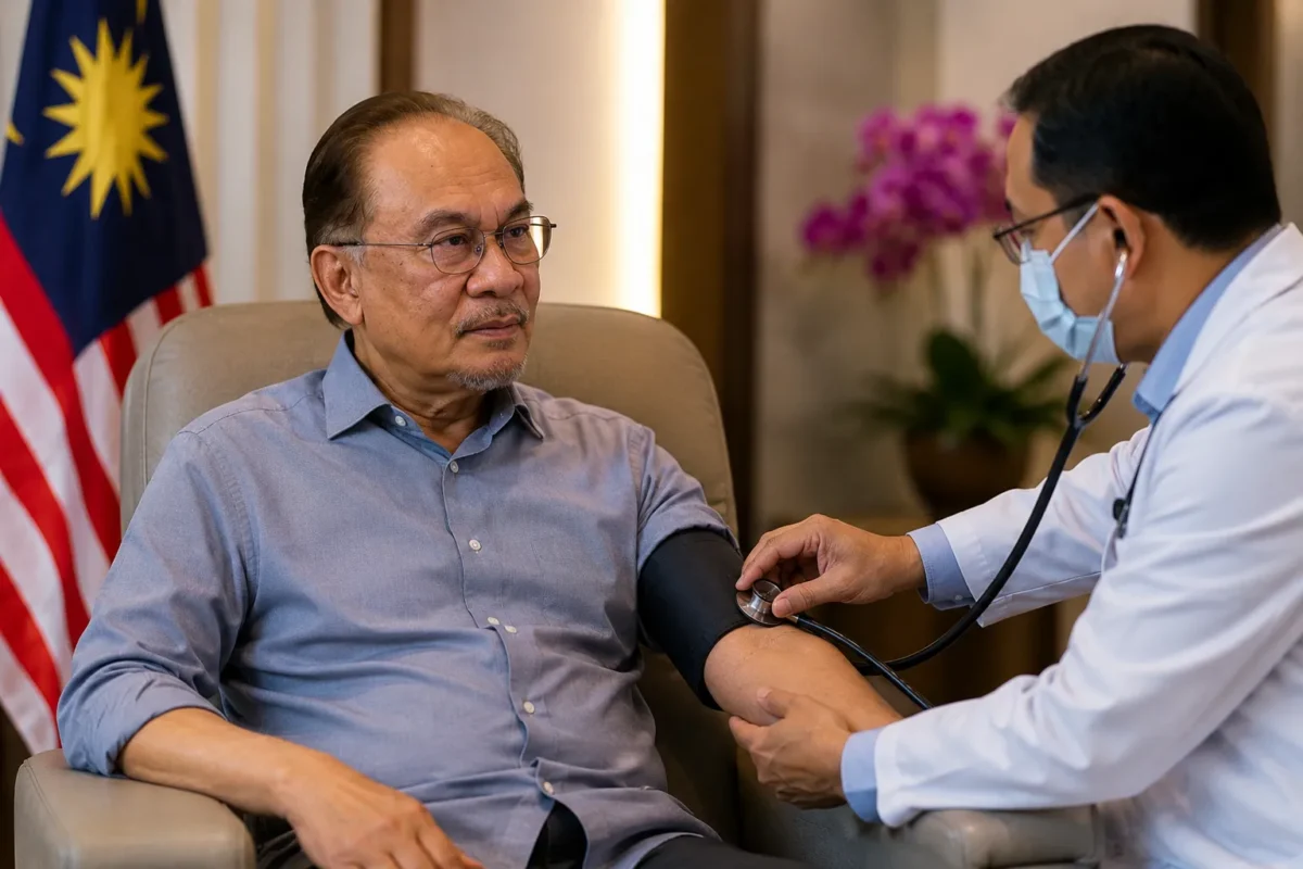 Di Hari Ulang Tahun ke-79, Anwar Ibrahim Jalani Pemeriksaan Kesehatan
(Foto: amp.kontan
/AI)