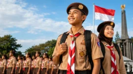 Hari Pramuka ke-65 2026: Ini Tema dan Makna Logo Resmi dari Kwarnas
(Foto: peradaban
/AI)