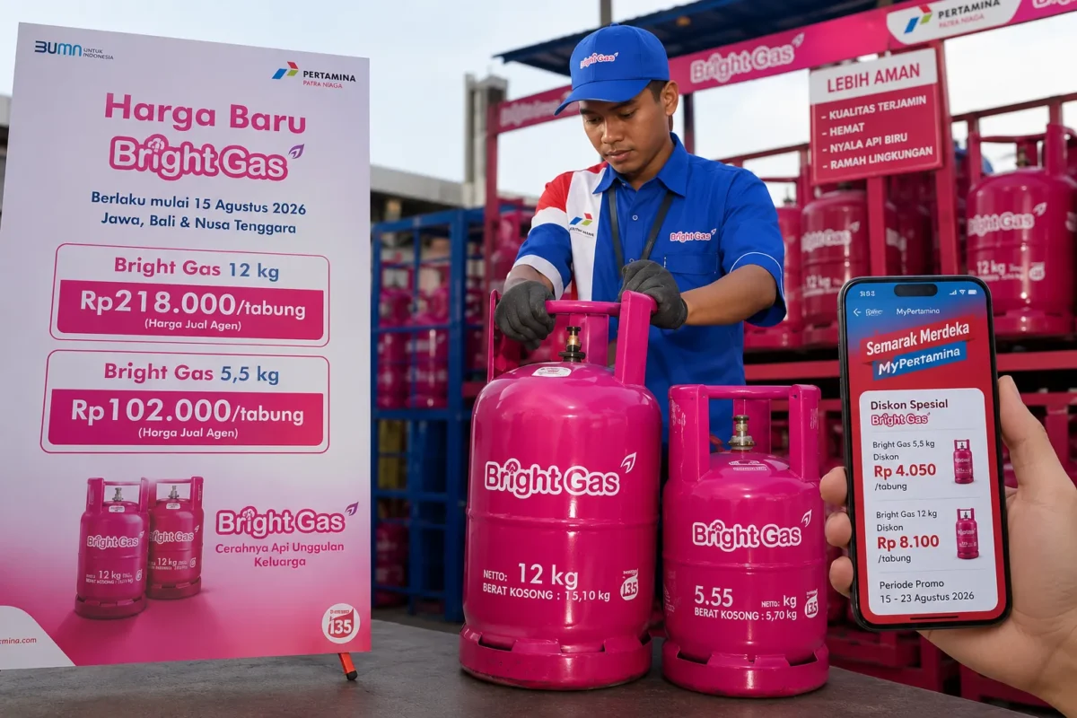 Bright Gas 5,5 Kg dan 12 Kg Resmi Turun, Ada Diskon Tambahan
(Foto: ist/nusabali
/AI)