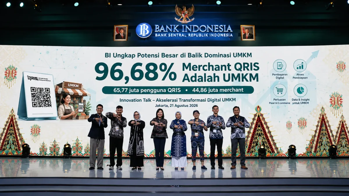 UMKM Mendominasi QRIS, BI Ungkap Potensi Besar di Balik 96,68% Merchant
(Foto: Dok. Bank Indonesia
/indowork/AI)