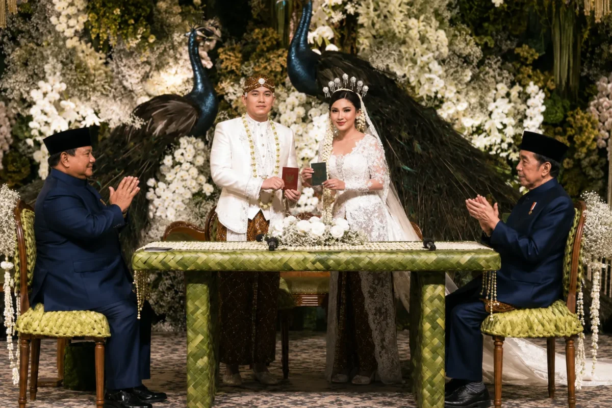 Prabowo dan Jokowi Duduk Berdampingan, Jadi Saksi Akad Nikah Rizky Irmansyah
(Foto: Tribunnews/Igman Ibrahim/AI)