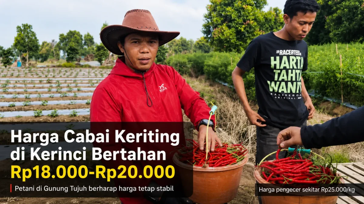 Harga Cabai Keriting di Kerinci Bertahan Rp20 Ribu, Petani Harap Tetap Stabil
(Foto: Desi Hermila
/rri/AI)