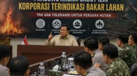 Prabowo Ultimatum Korporasi: Terindikasi Bakar Lahan, Izin Dicabut
(Foto: balipost/AI)