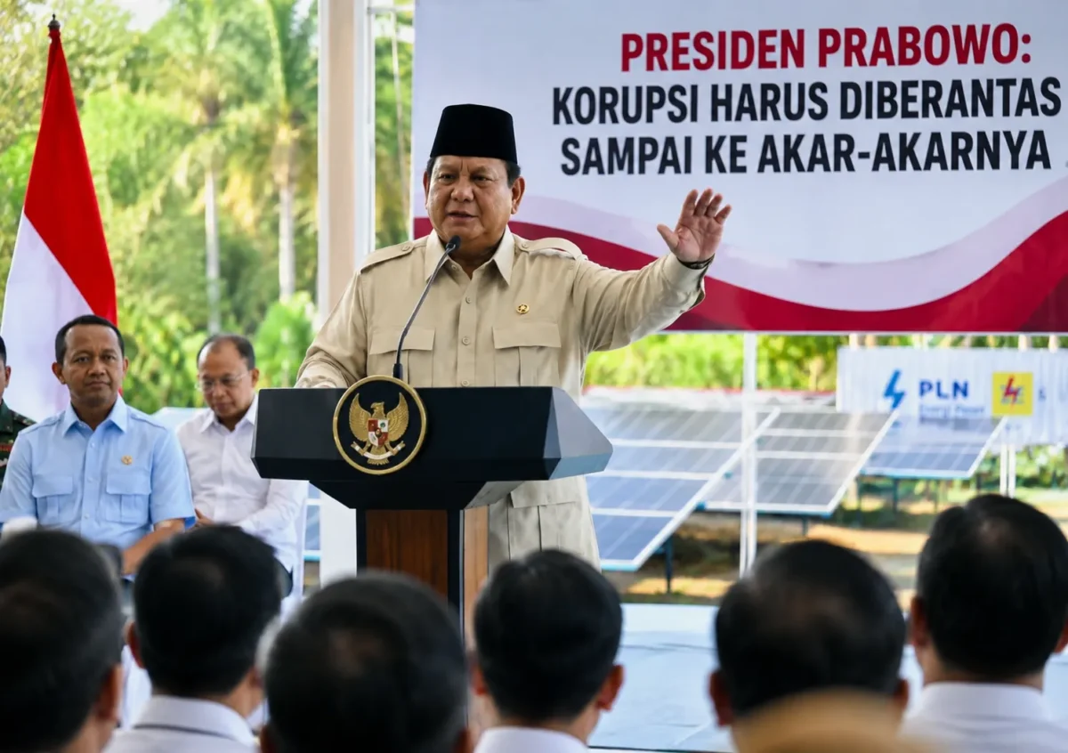 Korupsi Menggerogoti Keuangan Negara, Prabowo Minta Berantas sampai Akar(Foto: setkab
/AI)