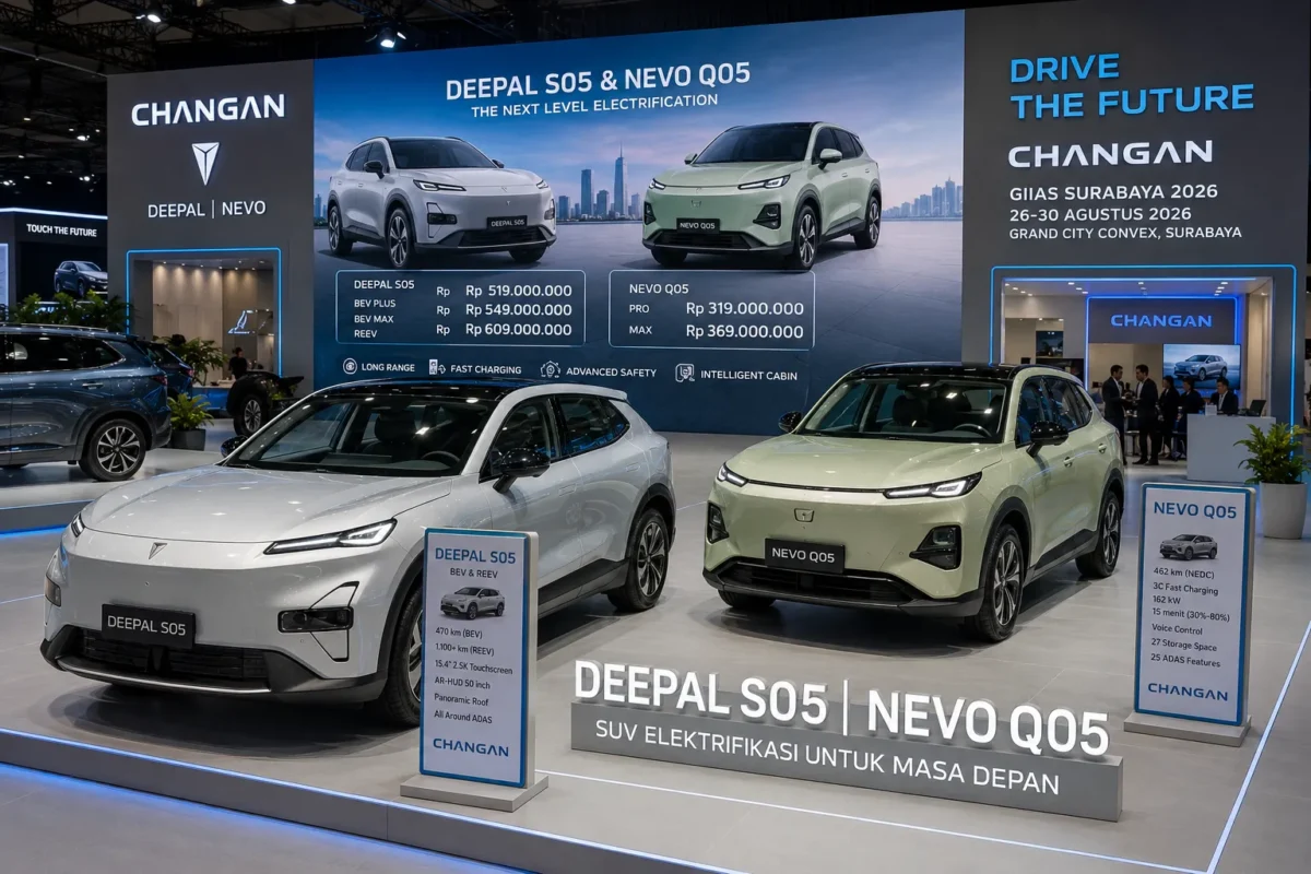 Dua SUV Elektrifikasi Changan Resmi Masuk Jawa Timur, Ada Deepal S05 dan Nevo Q05
(Foto: otobisnis
/AI)
