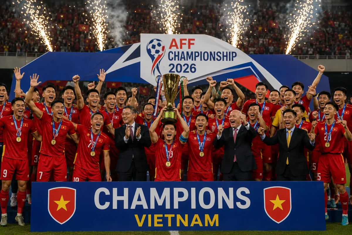 Drama Final Piala AFF 2026: Vietnam Juara, Thailand Cuma Imbang 2-2
(Foto: Nhac NGUYEN / AFP
/viva/AI)