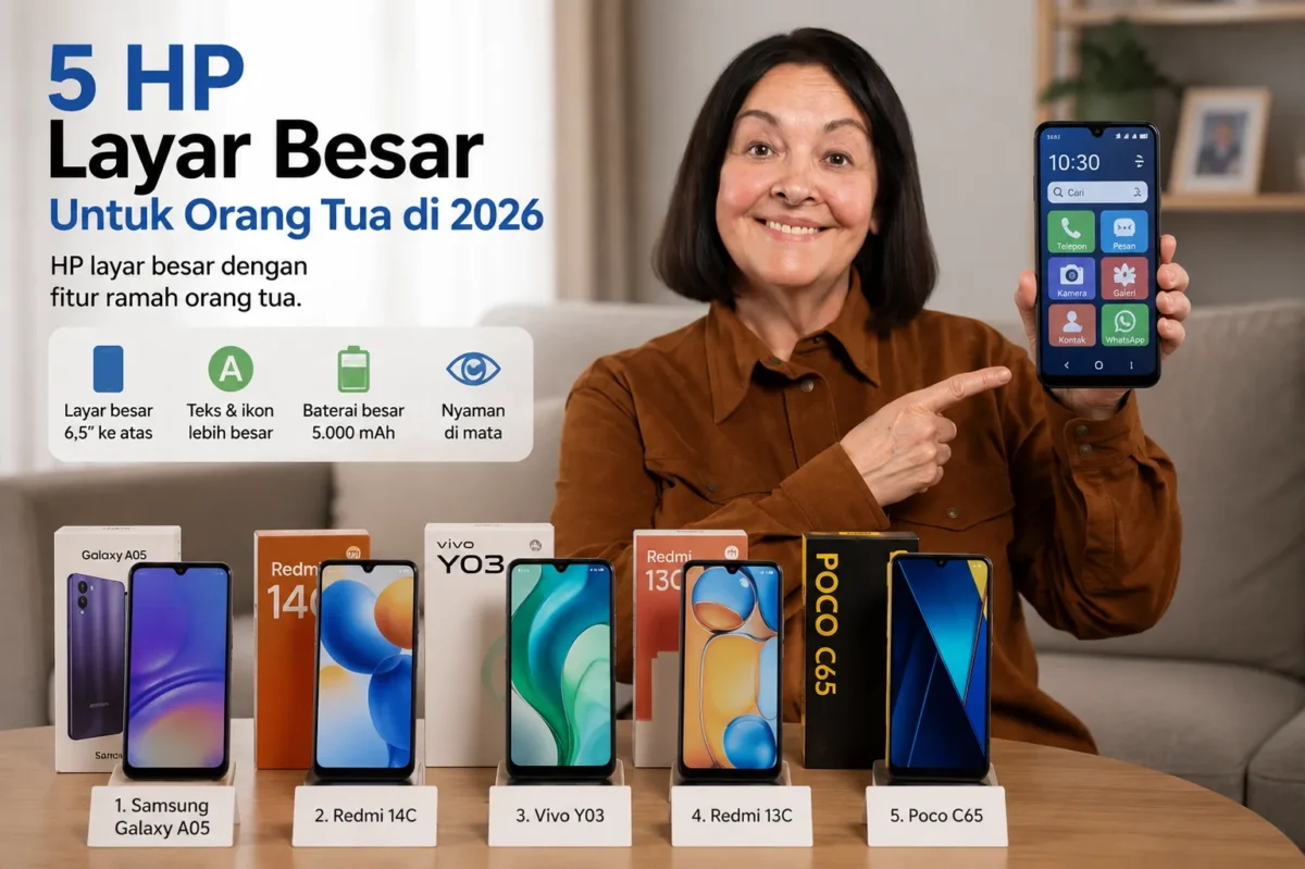 Rekomendasi 5 HP untuk Orang Tua di 2026, Layarnya Besar dan Mudah Dipakai
(Foto: ils/freepik
/suara/AI)