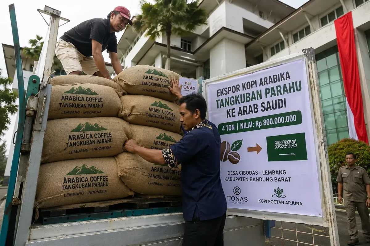 Kopi Tangkuban Parahu Tembus Arab Saudi, 4 Ton Bernilai Rp 800 Juta
(Foto: Ayobandung/Restu Nugraha/AI)