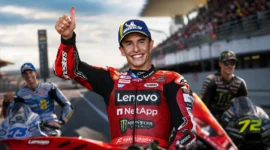 Sprint MotoGP Aragon 2026: Marc Marquez Tak Terbendung, Bezzecchi Pole
(Foto: JOSE JORDAN / AFP
/kompas/AI)
