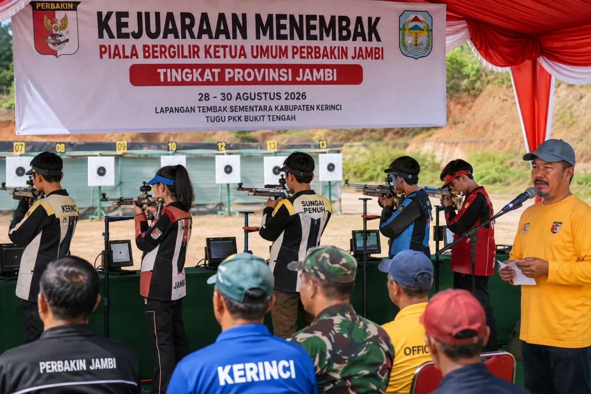 Kejuaraan Menembak di Kerinci Buka Jalan Bibit Muda Jambi Menuju Panggung Nasional
(Foto: kompas86/AI)