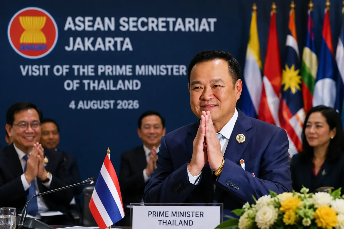 Kunjungan Perdana PM Thailand ke Markas ASEAN Setelah 17 Tahun, Sekjen Sebut Momen Bersejarah
(Foto: Chalinee Thirasupa/REUTERS
/kumparan/AI)