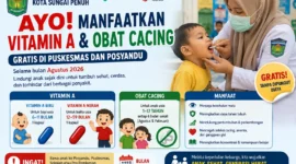 Jangan Terlewat! Dinkes Sungai Penuh Bagikan Vitamin A dan Obat Cacing Gratis Selama Agustus
(Foto: rri/AI)