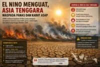 Asia Tenggara Siaga! El Nino Menguat, Cuaca Panas Diprediksi Makin Ekstrem
(Foto: Diolah dari Berbagai Sumber
/bloombergtechnz
/AI)