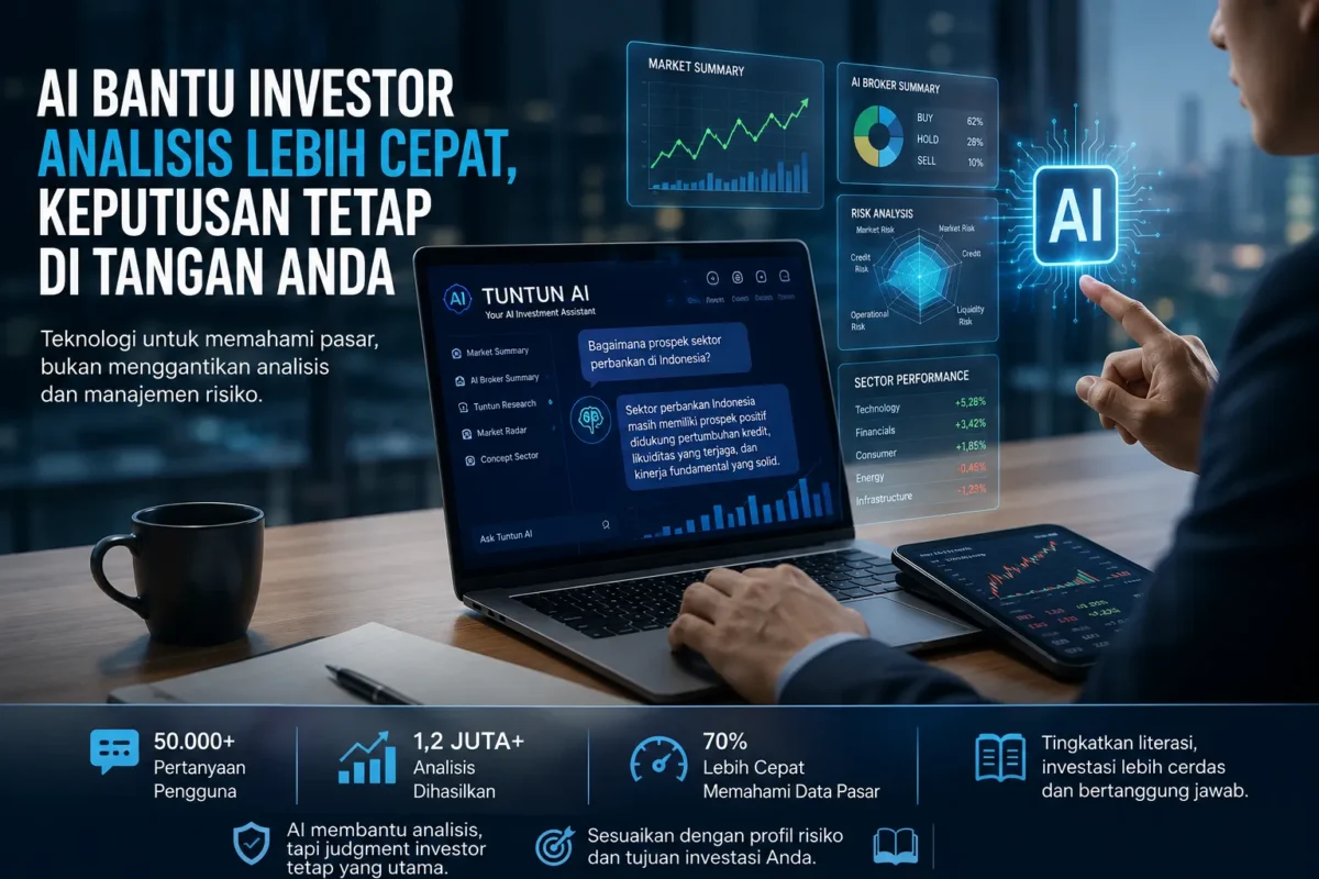 Investasi di Era AI Makin Cepat, Tuntun Sekuritas Ingatkan Jangan Abaikan Risiko
(Foto: maybanktrade/AI)