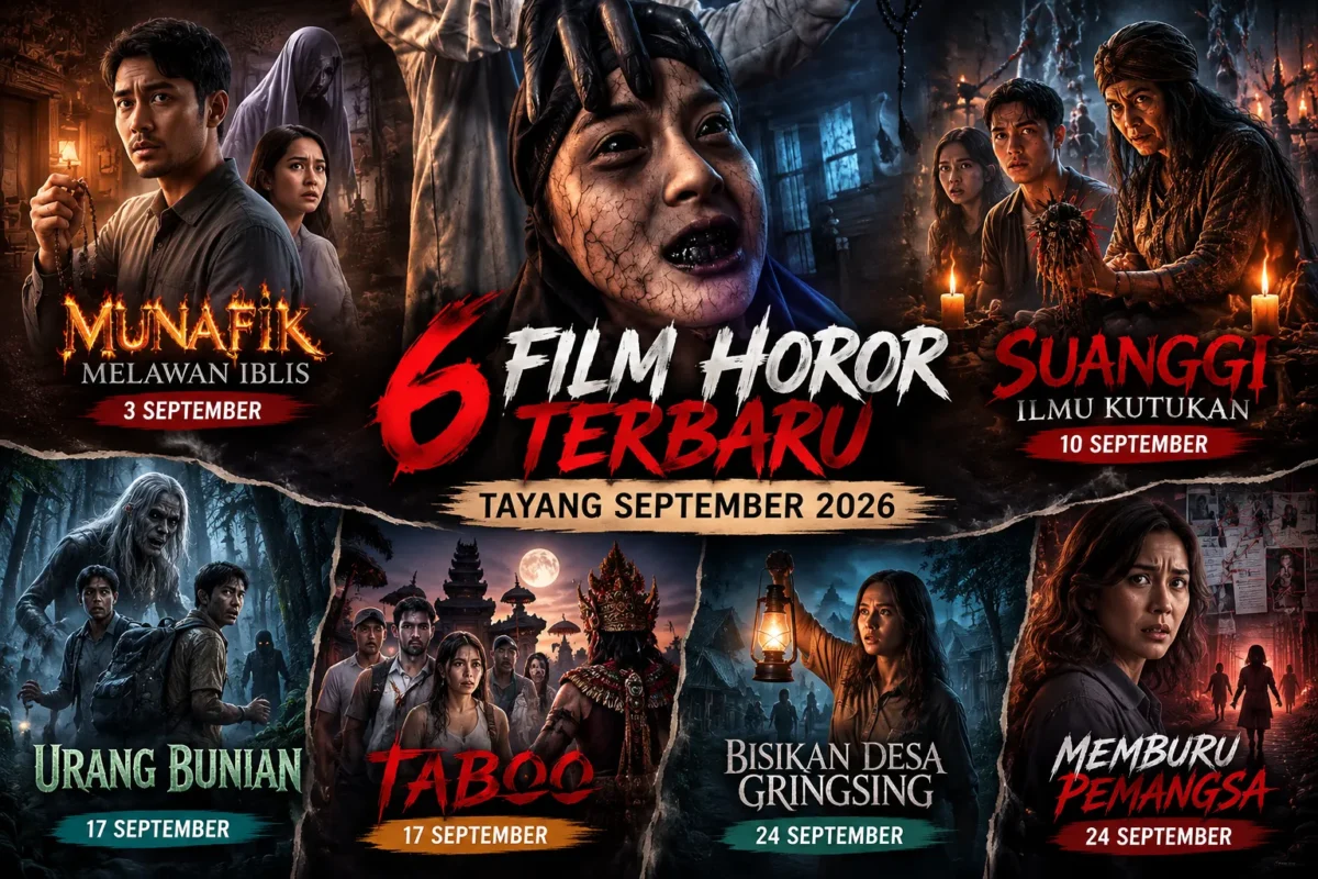 Jangan Nonton Sendirian! Ini Rekomendasi 6 Film Horor Terbaru Tayang September 2026
(Foto: @film.munafik-Instagram/disway
/AI)