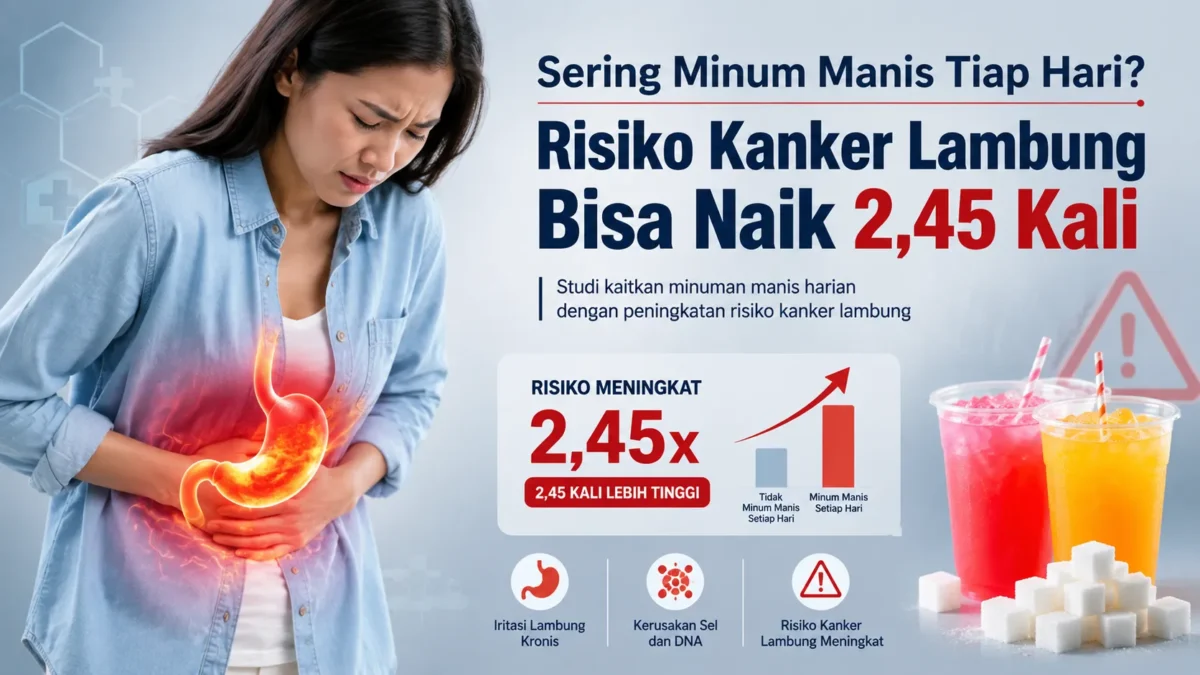 Sering Minum Manis Tiap Hari? Risiko Kanker Lambung Bisa Naik 2,45 Kali
(Foto: Pinterest/rri
/AI)