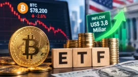 Bitcoin Tertekan, Investor Malah Borong ETF hingga US$3,8 Miliar dalam 3 Pekan
(Foto: ils/Shutterstock/gopixa/kontan/AI)