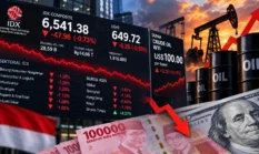 IHSG Jatuh 0,73%, Rupiah Melemah Saat Minyak Tembus US$100