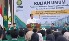 Pesan Keras Mentan Amran untuk Mahasiswa UMRI: Jauhi Korupsi