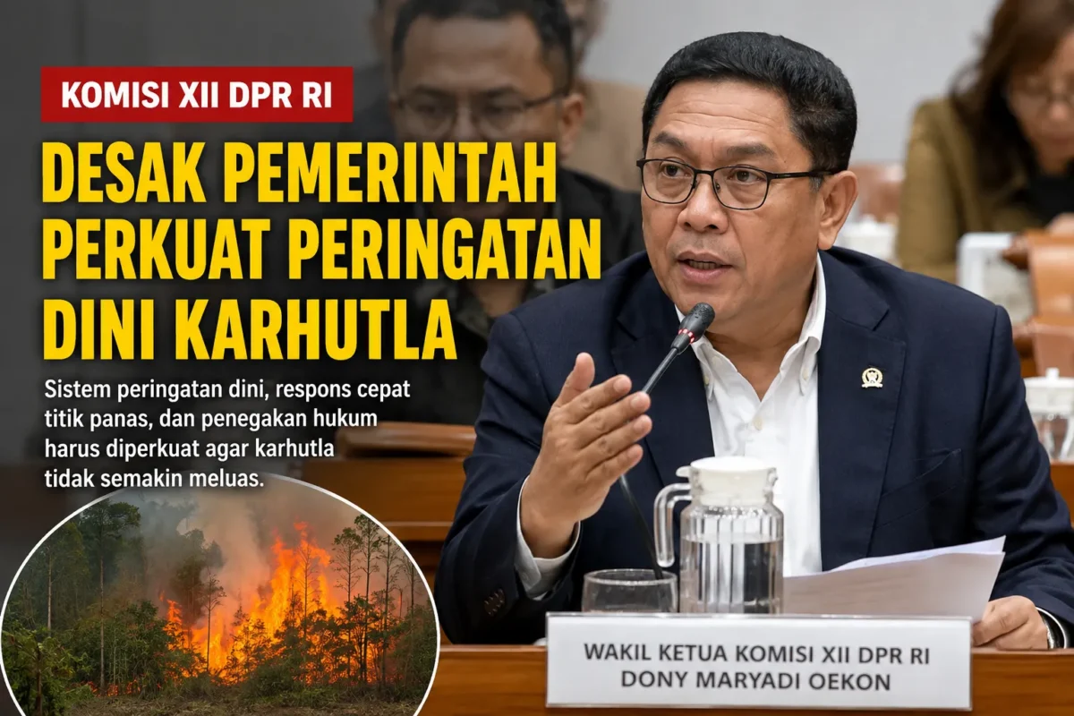 Karhutla Mengancam, Komisi XII Minta Peringatan Dini Diperkuat
(Foto: rri/AI)