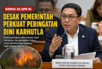 Karhutla Mengancam, Komisi XII Minta Peringatan Dini Diperkuat
(Foto: rri/AI)