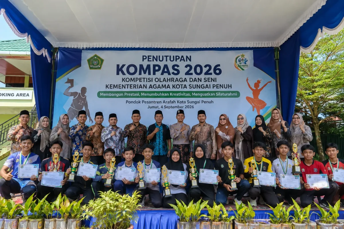 KOMPAS 2026 Ditutup, Kemenag Sungai Penuh Dorong Siswa Naik Level Prestasi
(Foto: mtsn2sungaipenuh
/AI)