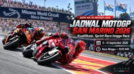 MotoGP San Marino 2026: Jadwal Kualifikasi, Sprint Race hingga Race
(Foto:  Pierre-Philippe MARCOU AFP/medcom/AI)